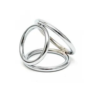 Dreieckige Penis- und Hodenringe von Bondage Play