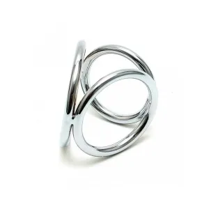 Dreieckige Penis- und Hodenringe von Bondage Play