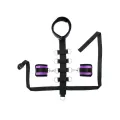 Set Halsband mit Manschetten Lila von Bondage Play