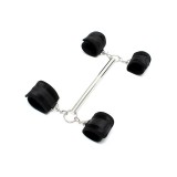 Spreizstange mit Abnehmbaren 4 Manschetten Schwarz von Bondage Play | Fesselliebe.de