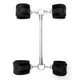 Spreizstange mit Abnehmbaren 4 Manschetten Schwarz von Bondage Play | Fesselliebe.de