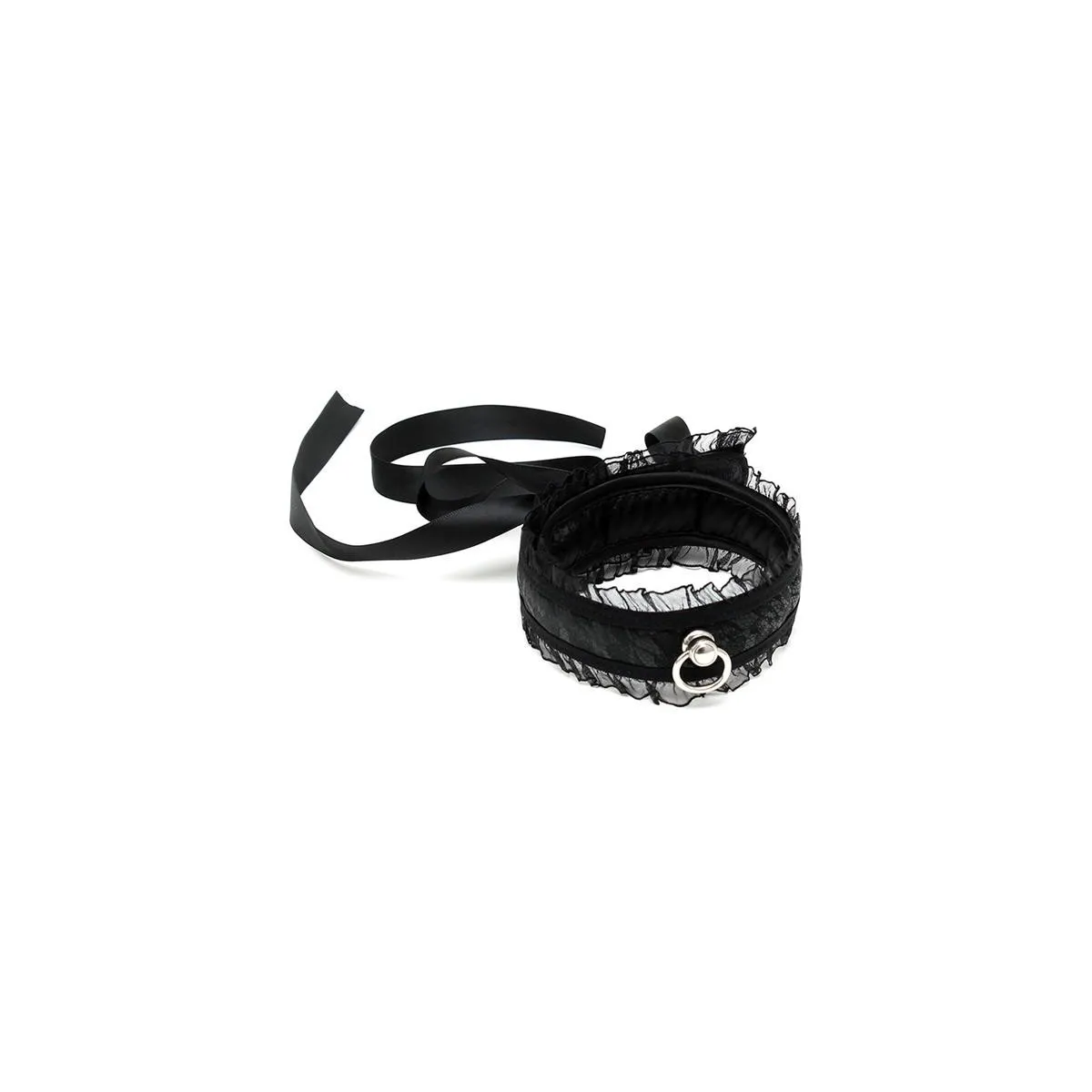 Halsband In Satinoptik Schwarz von Bondage Play | Fesselliebe.de