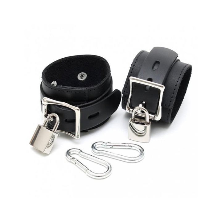 Handschellen mit Vorhängeschlössern – Verstellbar von Bondage Play | Fesselliebe.de