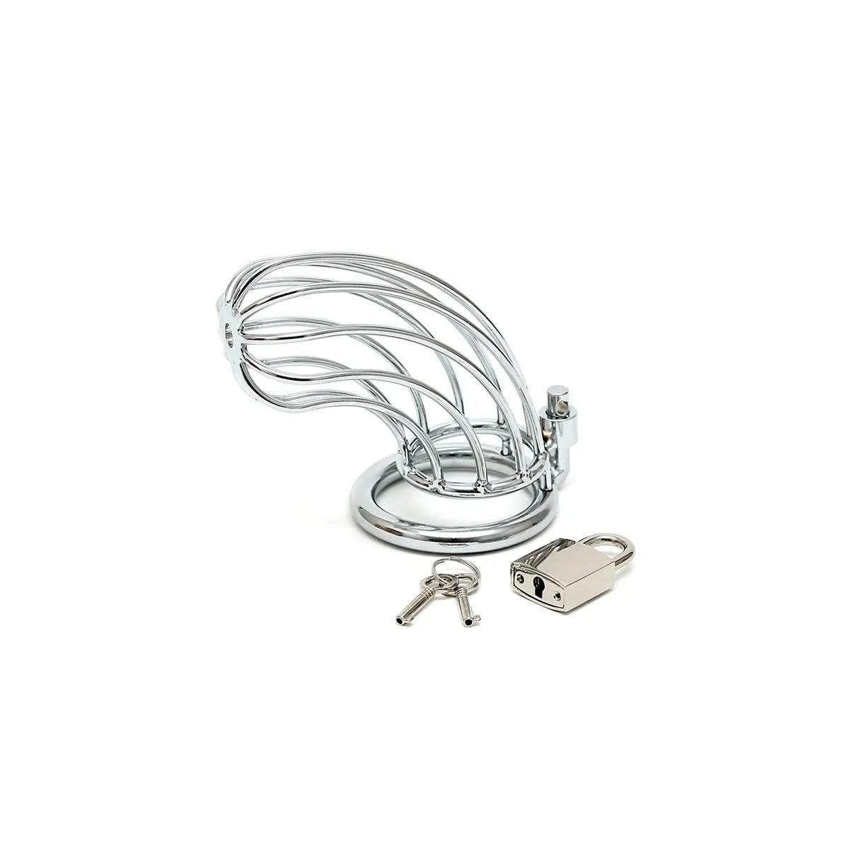 Keuschheitsgürtel mit Vorhängeschloss, Metall von Bondage Play | Fesselliebe.de