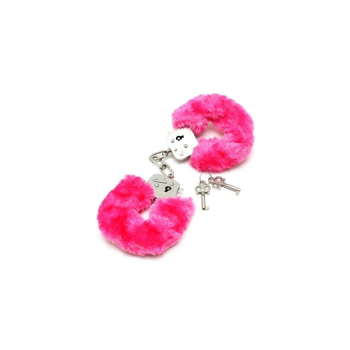 Polizeihandschellen mit Rosa Fell – Verstellbar von Bondage Play | Fesselliebe.de