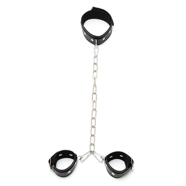 Halsband mit Fesseln, Verstellbar von Bondage Play | Fesselliebe.de