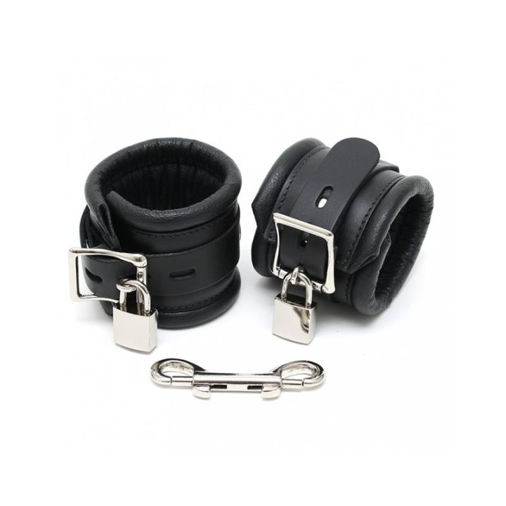 Fussfesseln Lux 7 cm mit Vorhängeschlössern von Bondage Play | Fesselliebe.de
