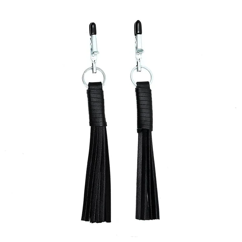Nippelklemmen aus Leder von Bondage Play | Fesselliebe.de