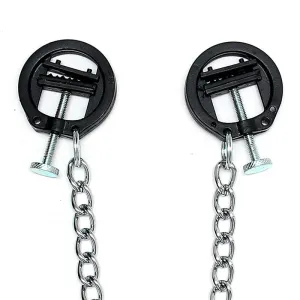 Nippelklemmen aus Metall, Verstellbar von Bondage Play