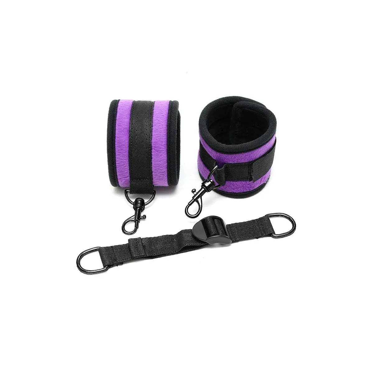 Fussfesseln mit Spreizgurt Verstellbar Lila von Bondage Play | Fesselliebe.de