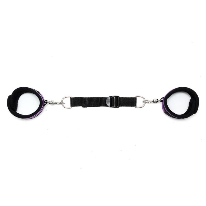 Fussfesseln mit Spreizgurt Verstellbar Lila von Bondage Play | Fesselliebe.de
