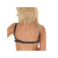 Verstellbarer Leder-BH von Bondage Play
