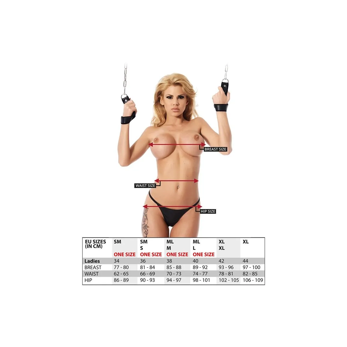 Verstellbarer Leder-Strumpfgürtel von Bondage Play | Fesselliebe.de