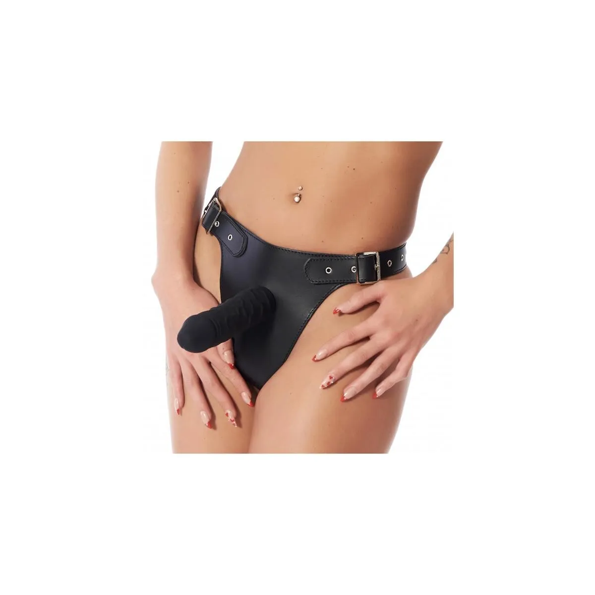 Umschnalldildo-Harness Verstellbar mit Dildo 17 cm von Bondage Play | Fesselliebe.de