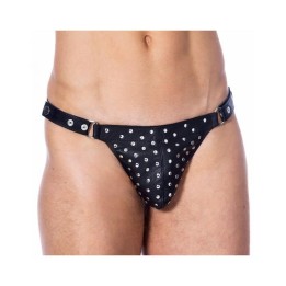 Leder-G-String Verstellbar mit Nieten von Bondage Play | Fesselliebe.de