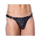 Leder-G-String Verstellbar mit Nieten von Bondage Play | Fesselliebe.de