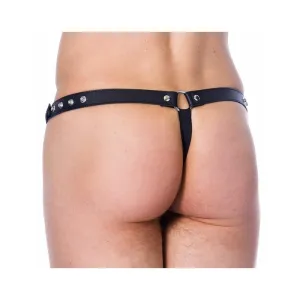Leder-G-String Verstellbar mit Nieten von Bondage Play