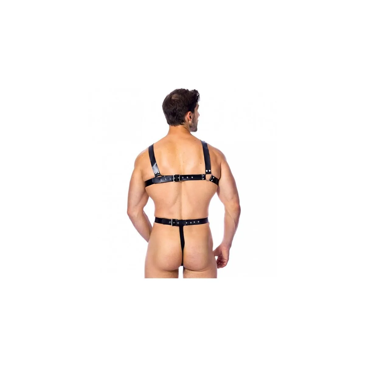 Verstellbarer Leder-Ganzkörperharnisch von Bondage Play | Fesselliebe.de