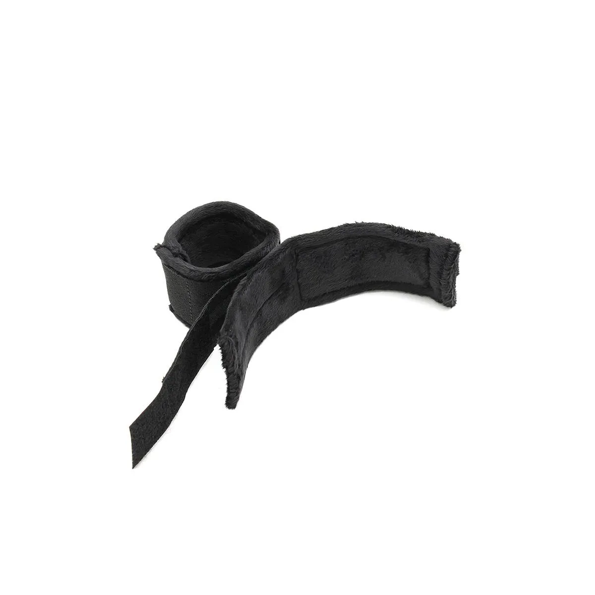 Handschellen mit Maske Verstellbar Schwarz von Bondage Play | Fesselliebe.de