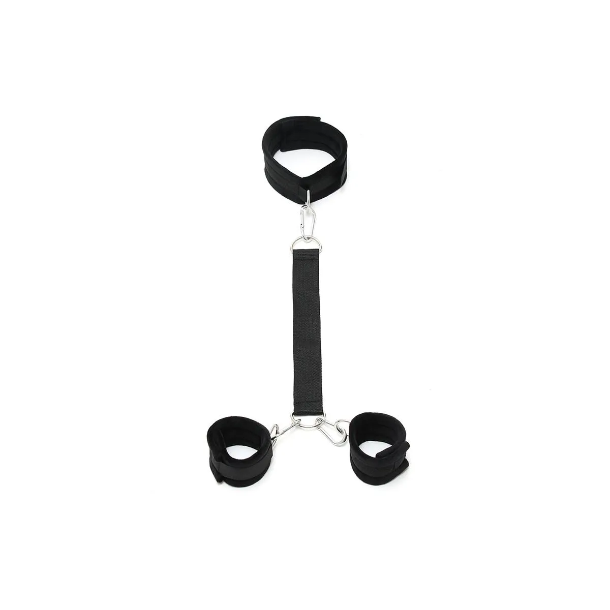 Weiches Halsband mit Handschellen und Leine Verstellbar von Bondage Play | Fesselliebe.de