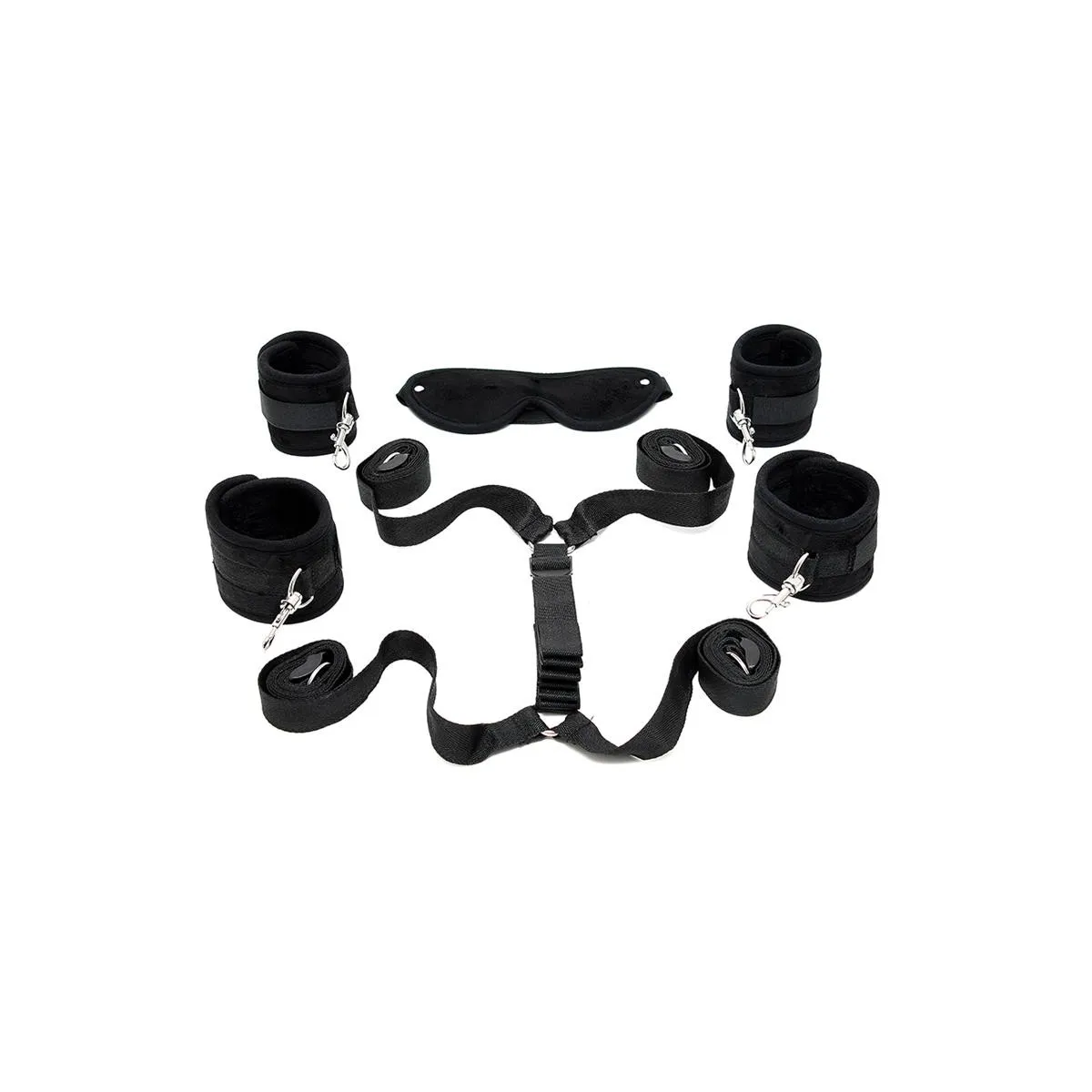 Unterbett-Fesselset Schwarz von Bondage Play | Fesselliebe.de