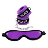 Handschellen und Augenmaske Lila von Bondage Play | Fesselliebe.de