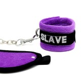 Handschellen und Augenmaske Lila von Bondage Play | Fesselliebe.de