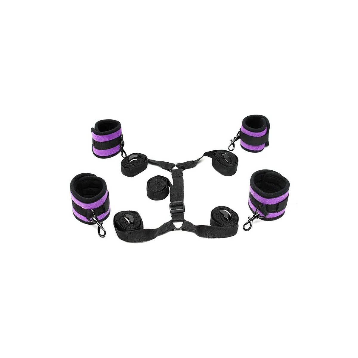 Unterbett-Fesselset Lila von Bondage Play | Fesselliebe.de