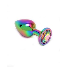 Analplug und Schmuckstück In Regenbogenfarben Plug Rainbow von Bondage Play | Fesselliebe.de