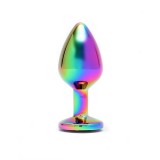 Analplug und Schmuckstück In Regenbogenfarben Plug Rainbow von Bondage Play | Fesselliebe.de