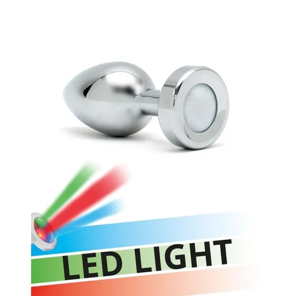 Analplug mit Led-Lichtern Pisa Silber von Bondage Play | Fesselliebe.de