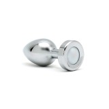 Analplug mit Led-Lichtern Pisa Silber von Bondage Play | Fesselliebe.de