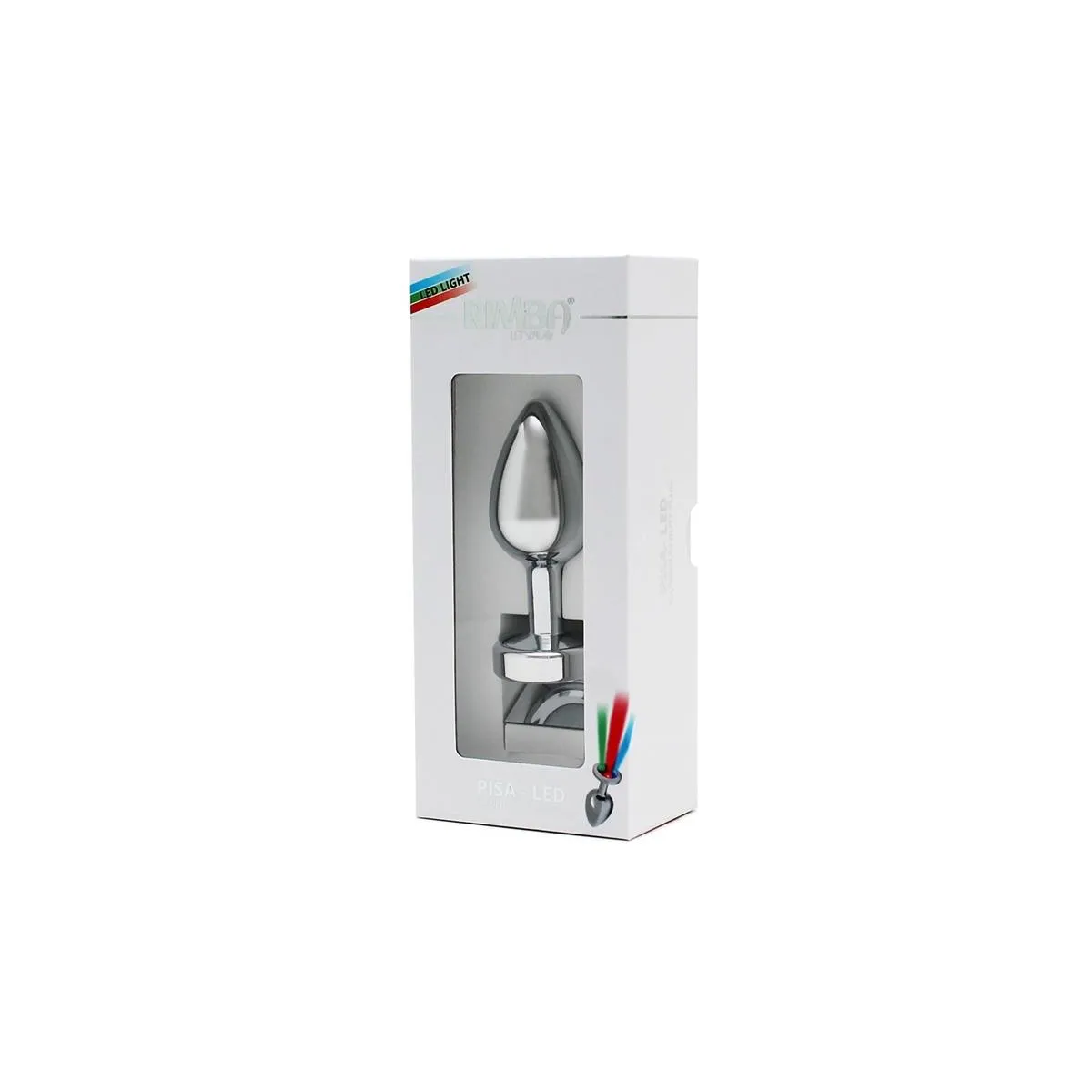 Analplug mit Led-Lichtern Pisa Silber von Bondage Play | Fesselliebe.de