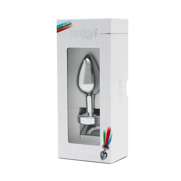 Analplug mit Led-Lichtern Pisa Silber von Bondage Play | Fesselliebe.de