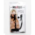 Verstellbare Nippelklemmen mit Schwarzer Kette von Bondage Play