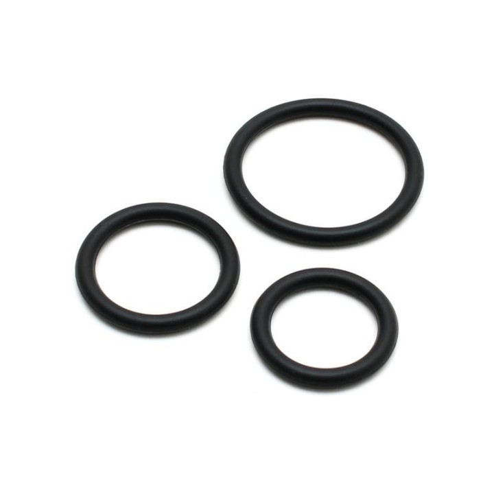 Set mit 3 Silikon-Penisringen von Bondage Play | Fesselliebe.de