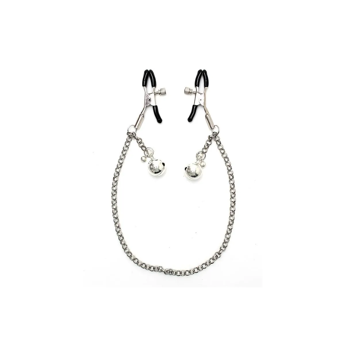 Nippelklemmen mit Kette und Glöckchen von Bondage Play | Fesselliebe.de
