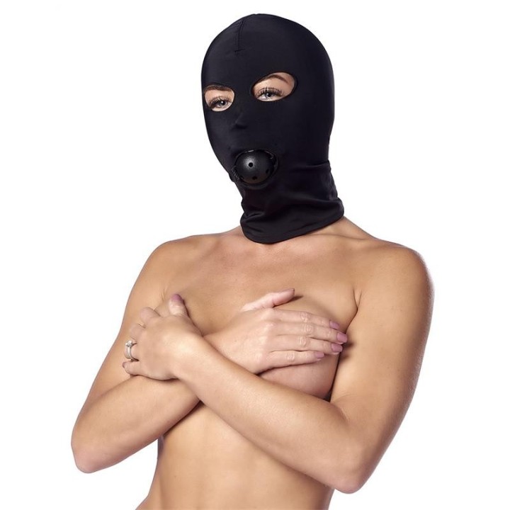 Spandex-Haube mit Ballknebel von Bondage Play | Fesselliebe.de