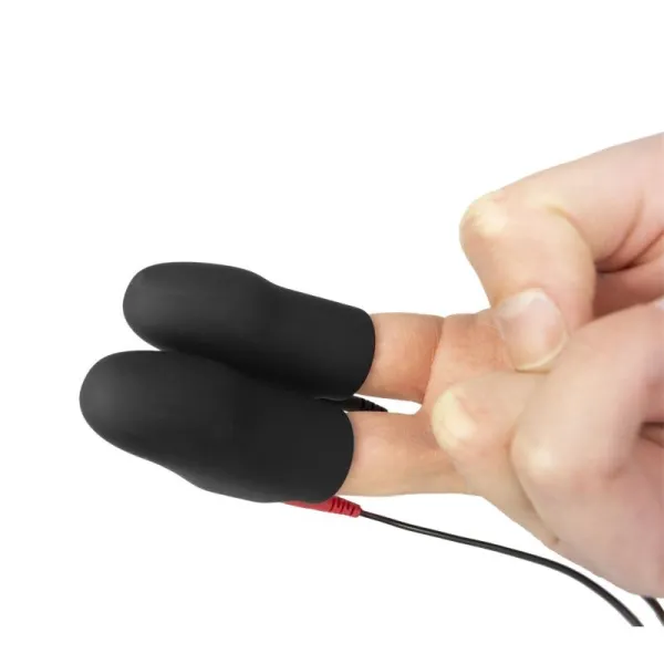 Explorer Silikon Noir Fingerhüllen von Electrastim | Fesselliebe.de