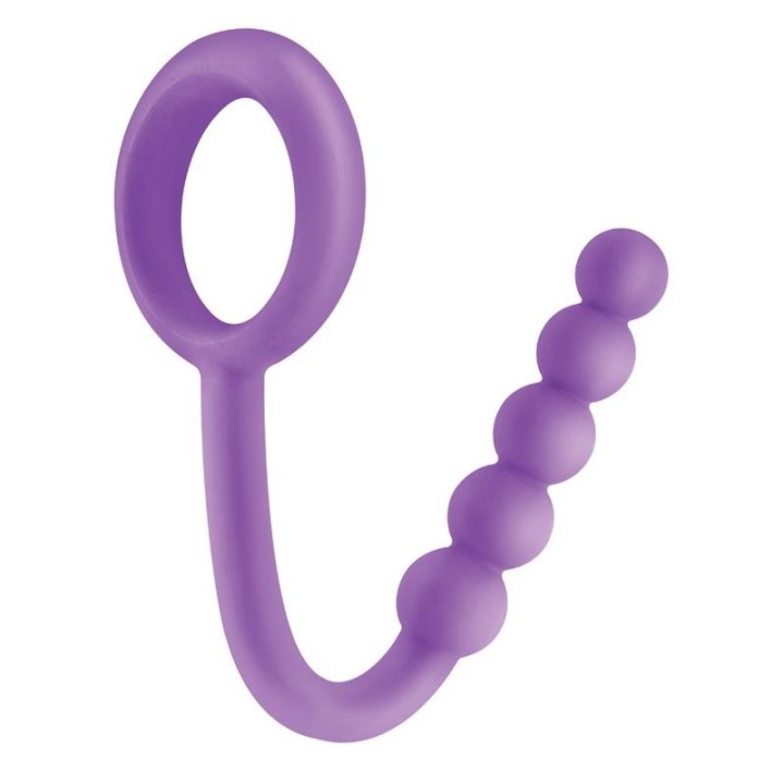 Fetish Fantasy Elite Ball Cinch mit Analperlen, Lila von Fetish Fantasy Elite | Fesselliebe.de
