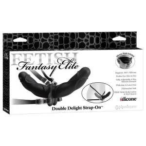 Fetish Fantasy Elite Double Delight Strap-On Schwarz von Fetish Fantasy Elite