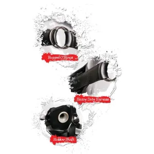 Hollow Strap-On 30,5 cm Schwarz von Fetish Fantasy Extreme