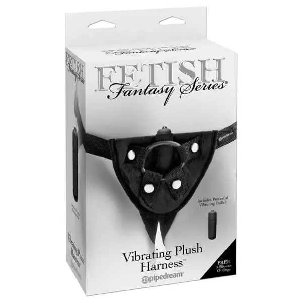 Vibrierender Plüsch-Harness Schwarz von Fetish Fantasy Harness | Fesselliebe.de