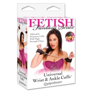 Universelle Hand- und Fussfesseln Schwarz von Fetish Fantasy Series
