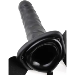 Umschnall-Hohl-Dildo mit Vibration 8 Schwarz von Fetish Fantasy Series