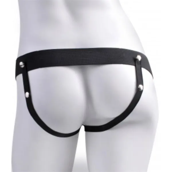 Elastischer Strap-On mit 9 Hohlen Dildos und Spritzfunktion, Hautfarben von Fetish Fantasy Series | Fesselliebe.de