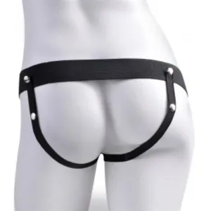 Elastischer Strap-On mit 9 Hohlen Dildos und Spritzfunktion, Hautfarben von Fetish Fantasy Series