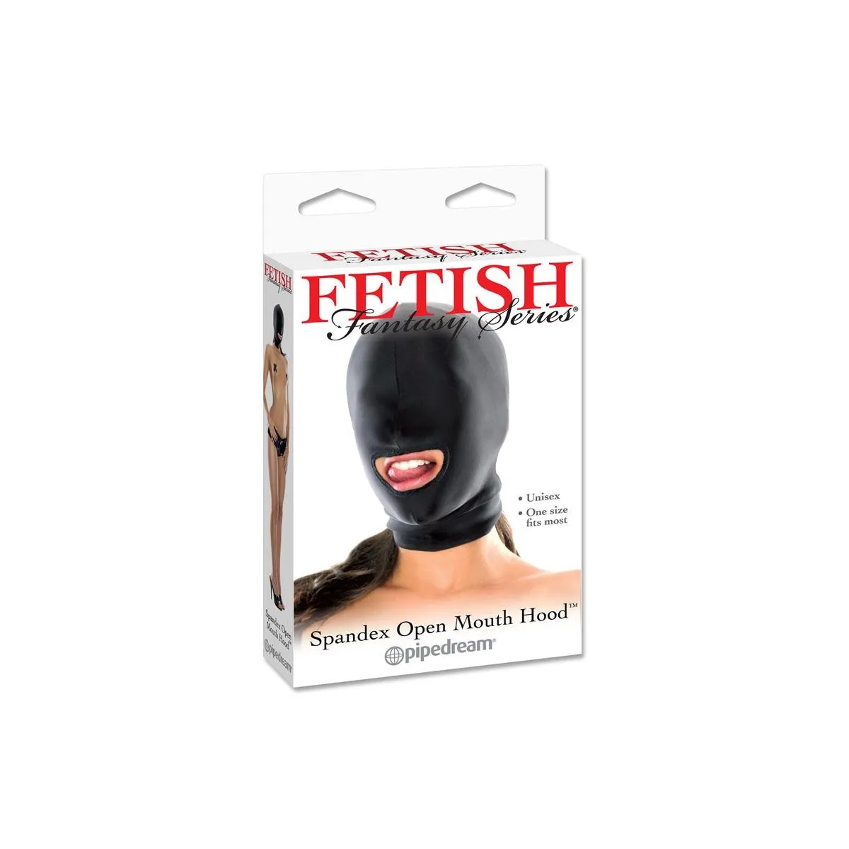 Spandex-Maske mit offenem Mund von Fetish Fantasy Series | Fesselliebe.de