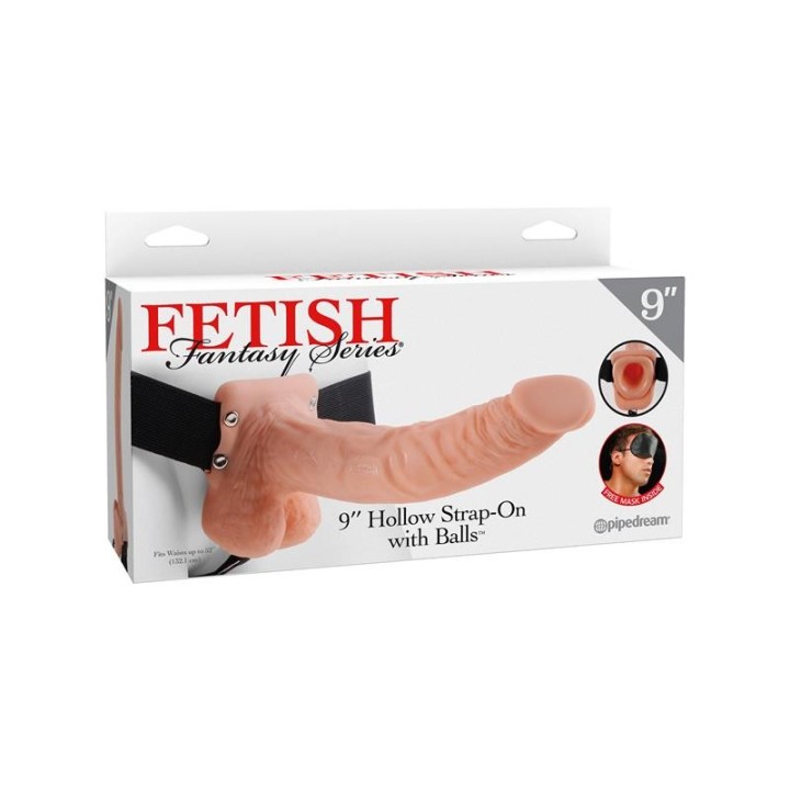 Umschnall-Hohl-Dildo 9 Naturfarben von Fetish Fantasy Series | Fesselliebe.de