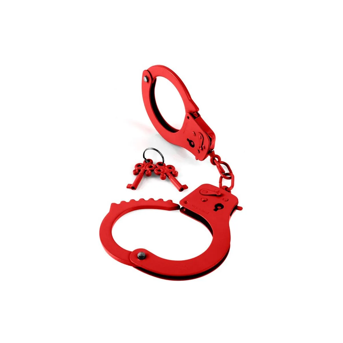 Designer-Metallhandschellen Rot von Fetish Fantasy Series | Fesselliebe.de